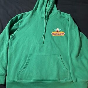 Green Krusty Burger Men's Hoodie